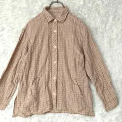 エレメントオブシンプルライフ　シャツブラウス　M　ダブルガーゼ　肌触り最高！