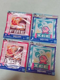 星のカービィ　プププないちにち⭐︎ 一番くじ　E賞コースター4点セット