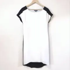 【美品】A|X ARMANI EXCHANGE バイカラー 半袖ワンピース 2のサムネイル