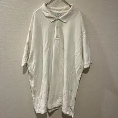 オールドネイビー 無地 ポロシャツ 襟付き 半袖 XL 白 綿 ビッグサイズのサムネイル
