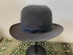 N*o様 ダークブラウン ウールハット ブラックリボン Tokiohat 54c