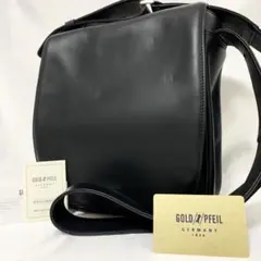 美品✨ GOLD PFEIL ゴールドファイル メッセンジャーバッグ ブラック