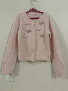 メゾピアノ mezzo piano リボン カーディガン 130cm