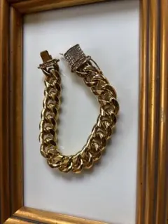 目玉商品！金色リンクチェーンブレスレット