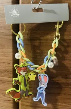 ディズニーストア　ズートピア　キーチェーン　ニック　ジュディ