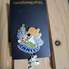 東京ディズニーランド 21周年 ピンバッジ