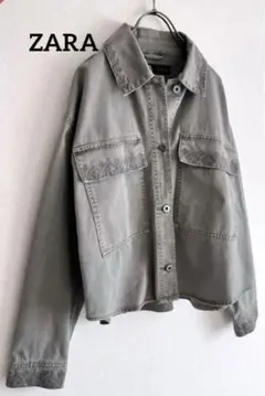 ZARA ヴィンテージ風シャツジャケット