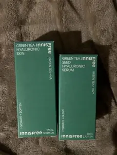 innisfree グリーンティー ヒアルロン酸 スキン＆セラム セット