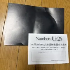 Number_i　ファンミーティング　Numbers Ur26　入場特典　配布物のサムネイル