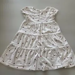 petit main ハート柄 ワンピース 110