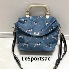 LeSportsac 2WAY ショルダーバッグ 風間ゆみえ　犬柄