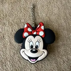 ミニーマウス シリコンキーホルダー チェーン付き