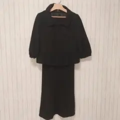 コムサイズム　ブラックスーツ・ジャケットとドレスセット