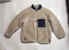 H*i様 フリースジャケット ベージュ ジッパーポケット