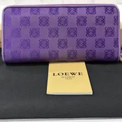 新品同様‼️ ロエベ　LOEWE 財布　長財布　アナグラム　ラウンドファスナーのサムネイル
