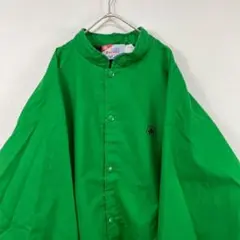 90s USA製 刺繍 ブルゾン 緑 ジャケット