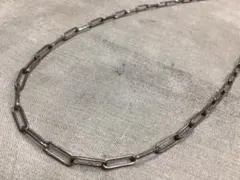 ヴィンテージ　 ナバホチェーン　SV925　シルバーネックレス　45cm 極太 ハンドメイド ネックレス メンズ シルバー925 ナバホ