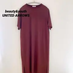 ✨美品✨　ユナイテッドアローズ　シアーワンピース レイヤード　赤　ワンピース