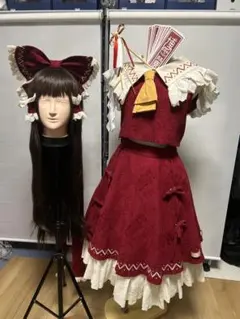 霊夢 東方プロジェクト 森森仙 アレンジ 東方 コスプレ ウィッグ フルセット