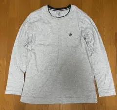 【BEVERLY HILLS POLO CLUB】ポケット付き ロンT グレー