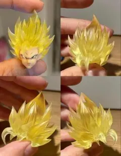 S.H.Figuarts用 孫悟空スーパーサイヤ人2 ヘッドパーツ　クリア