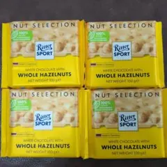 Ritter SPORT チョコレート ヘーゼルナッツホワイト 4個セットのサムネイル