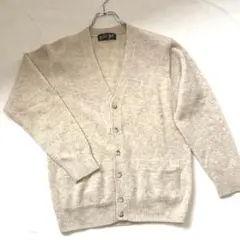 制服　通学　スクールEAST BOY ベージュ Vネックカーディガン　ウール