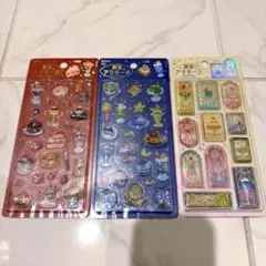 【文具女子博2025】BGM きゅるるんシール　喫茶アラモード3枚セット
