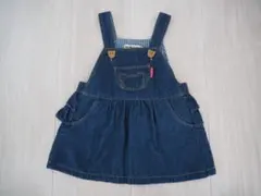HOT BISCUITS デニム　ジャンパースカート　ワンピース 80