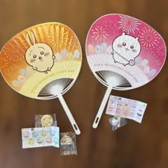 即納｜KURA ちいかわ うちわ 缶バッジ セット