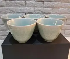 青磁 湯呑み 5客セット