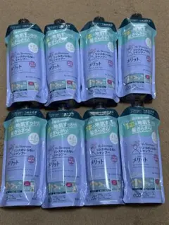 メリット リンスのいらないシャンプー つめかえ用 8個セットのサムネイル