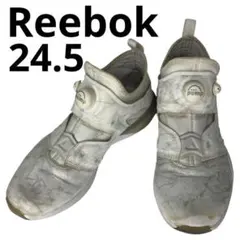 Reebok フューリーライト ポンプ ランニングスニーカー 白 24.5cm