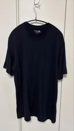 【美品】メーカーズシャツ鎌倉　メリノウールTシャツ　ダークネイビー　XL