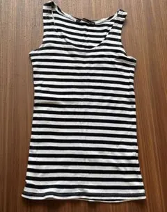 ボーダータンクトップ　M
