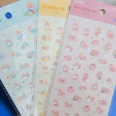 amifa すくすく赤ちゃんシール 3シート入り