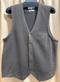★美中古AOKI LIFE & WORK DESIGNニットジレ　Mブラウン系★