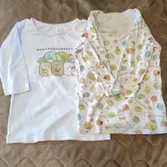 すみっコぐらし 肌着 2枚セット 130 キッズ 女の子
