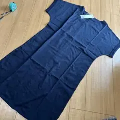 新品未使用 NATURAL BEAUTY BASIC ネイビー 半袖 ワンピース