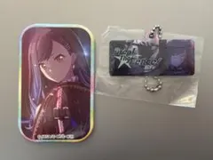 白石杏　スクエア缶バッジ　イベントバナーキーホルダー　2点セット　プロセカ