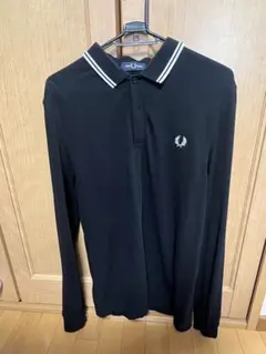 FRED PERRY ブラック長袖ポロシャツ XS - メルカリ