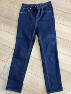 【美品】GU ダークブルー スリムフィットデニム