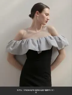 【LEJA LUXE】2WAYストーンペプラムビスチェマーメイドドレスワンピース