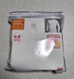 新品　ユニクロ　極暖　XL　ヒートテックコットンクルーネックT(九分袖)