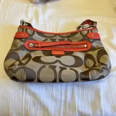 COACH ショルダーバッグ ブラウン/オレンジ