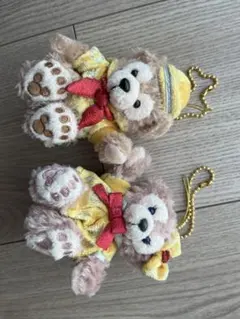 【再値下げ】ダッフィー シェリーメイ　30周年　ぬいぐるみキーホルダーストラップ