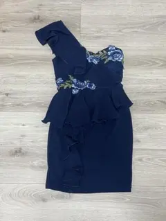 ミニドレス ワンショルダー キャバドレス