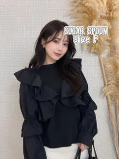 267③SUGAR SPOON フリルトップス sizeFのサムネイル