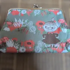 リトルミイのジャガード織り がま口ポーチ 化粧ポーチ　MOOMIN　ムーミン