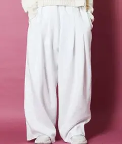【新品・未使用】MEMENTISM 2タック　ワイドストレート袴パンツ